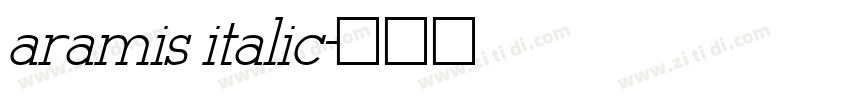 aramis italic字体转换